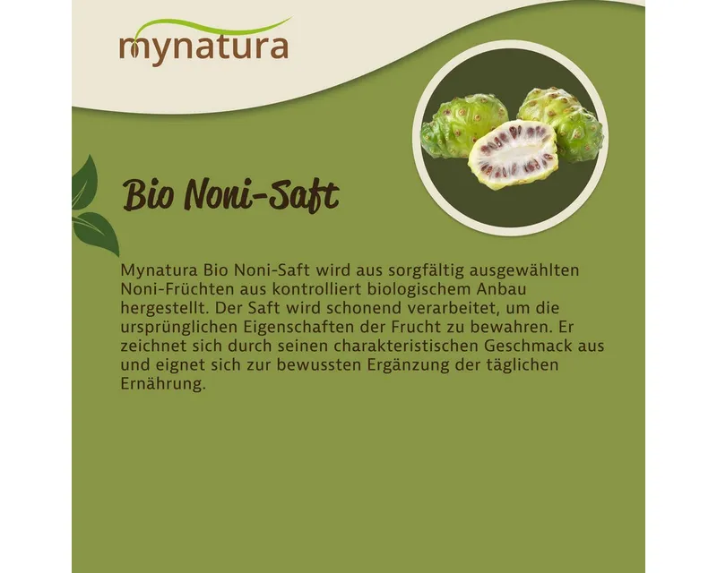 Mynatura Bio Nonisaft Flasche, 1 er 1000 ml – Produktbild 3 von 5