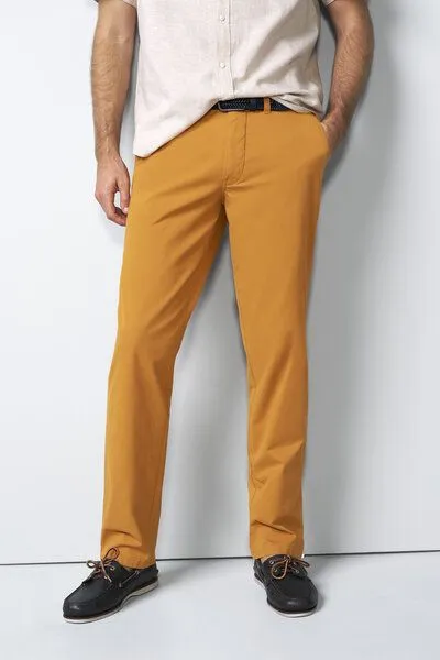 M 5 BY MEYER M 5 BY MEYER Baumwoll-Tencel Chino, Beige (camel), – Produktbild 3 von 5