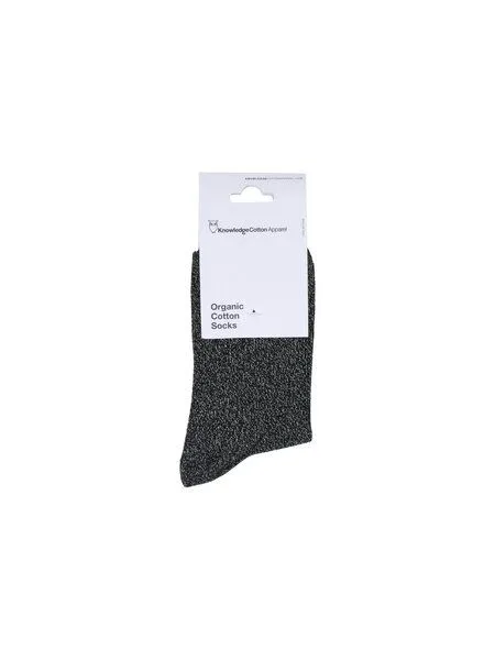 KnowledgeCotton Apparel KnowledgeCotton Apparel Glitzersocken Damen, Black jet (schwarz), – Produktbild 1 von 3