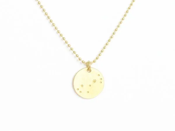 renna deluxe renna deluxe Sternzeichen Kette Gold, Gold, – Produktbild 1 von 8