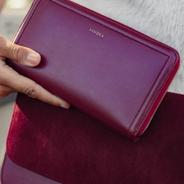 Ashoka Paris Ashoka Paris Companion Couture Geldbörse Bordeaux Uppeal – Produktbild 5 von 5
