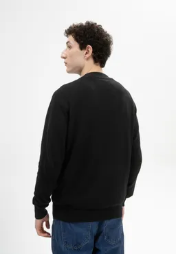 MELA MELA Herren vegan Strickjacke Shamial Schwarz – Produktbild 1 von 1