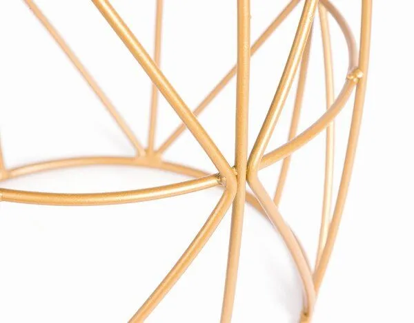 El Puente El Puente Hocker/Beistelltisch, Gold, – Produktbild 3 von 4
