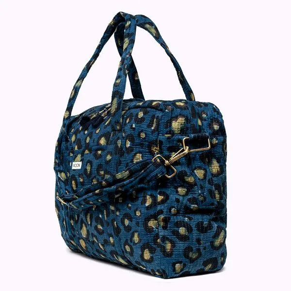 KIKOONI KIKOONI handgefertigte große Reisetasche TRAVELER BAG, Dark leo black, – Produktbild 3 von 4