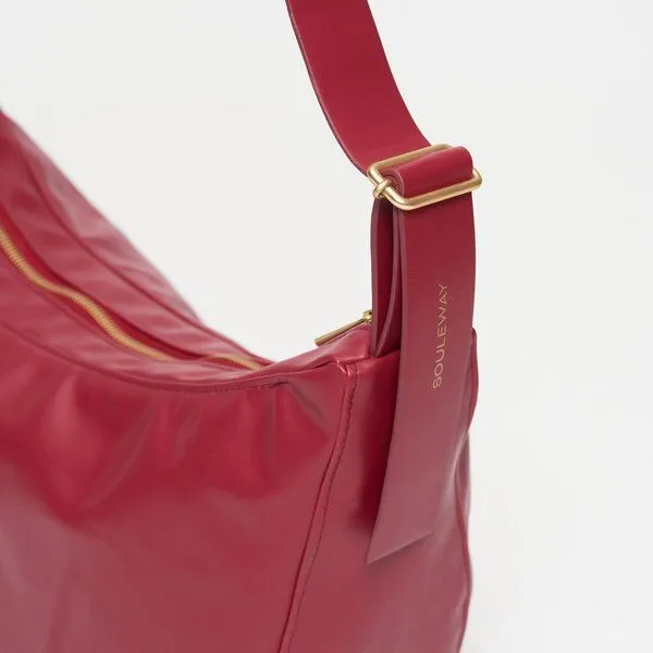 Souleway Souleway Half Moon Bag, Cherry red, – Produktbild 2 von 4
