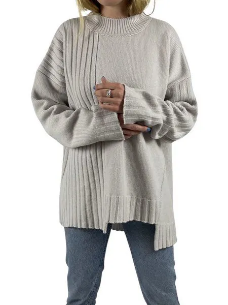 noemvri fashion label noemvri fashion label Frances Strickpullover, Grau, – Produktbild 2 von 3