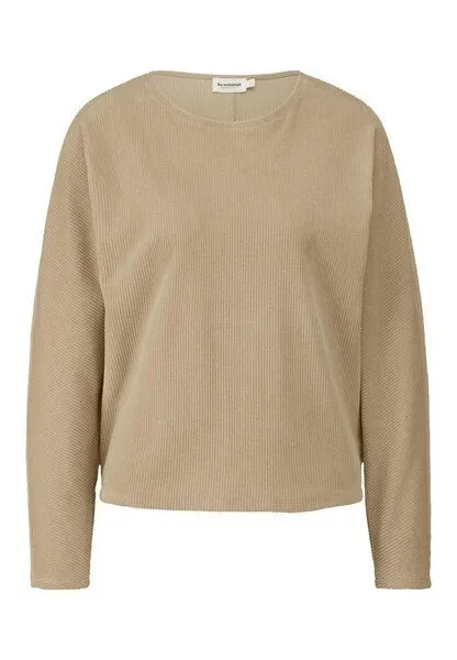 hessnatur hessnatur Longsleeve Oversized aus reiner Bio-Baumwolle, Goldsand, – Produktbild 3 von 4