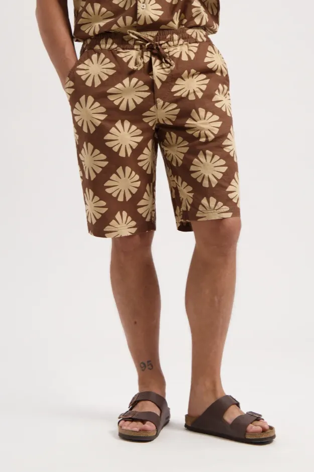 Kuyichi Kuyichi Herren vegan Short Tyler Gedruckt Soft Silt Braun, Braun, – Produktbild 2 von 2