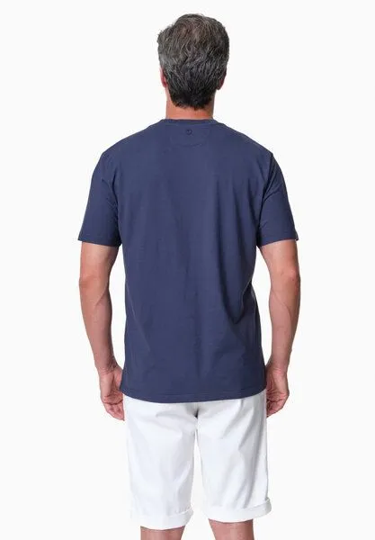 ORGANICATION ORGANICATION TAYLANN | Basic T-Shirt aus Bio-Baumwolle, Navy, – Produktbild 4 von 4