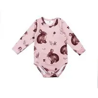 Walkiddy Langarm Baby Body *Cute Rabbits* GOTS Bio | Walkiddy – Produktbild 1 von 1