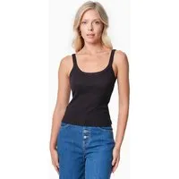 ORGANICATION ORGANICATION IPEEK | Ripp-Tanktop aus TENCEL Modal und Bio-Baumwolle, Black, – Produktbild 1 von 1