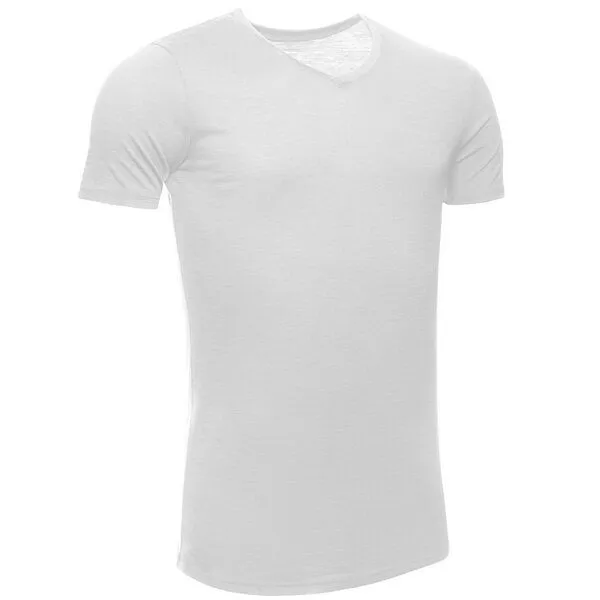 Kaipara - Merino Sportswear Kaipara - Merino Sportswear Merino T-Shirt Kurzarm Slimfit V-Ausschnitt 150, Off-white, – Produktbild 2 von 2