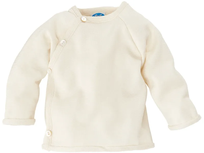 Reiff Strickwaren Reiff Strickwaren Baby Jacke Schlüttli Wolle Seide, Natur, – Produktbild 1 von 2