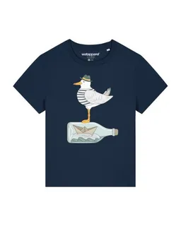 watapparel watapparel T-Shirt Frauen Möwe mit Hut – Produktbild 1 von 1