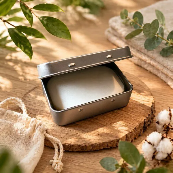 schaumschlaeger.in schaumschlaeger.in Seifenblätter für Reisen, Festivals & Outdoor – plastikfrei & ohne Duftstoffe (100 Blätter Seife), Silber, – Produktbild 4 von 4