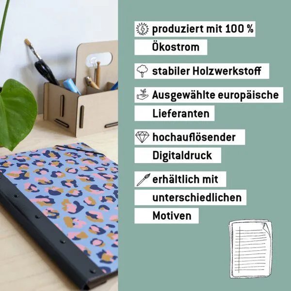 WERKHAUS WERKHAUS Klemmmappe - Leo Lila – Produktbild 5 von 6