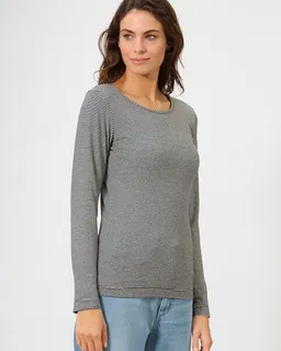 HempAge HempAge Gestreiftes Langarm Shirt Hanf/Biobaumwolle – Produktbild 1 von 1