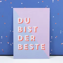 Bow & Hummingbird Bow & Hummingbird Postkarte "Du bist der Beste" – Produktbild 1 von 1