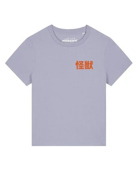 watapparel watapparel T-Shirt Frauen Ramen Dino, Lavender, – Produktbild 1 von 3