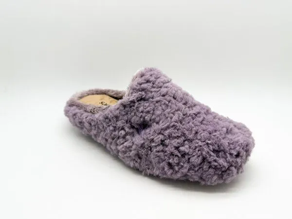 thies Hausschuh "thies ® Rec Fluffy Slipper" aus rec. PES, Plum, – Produktbild 3 von 4