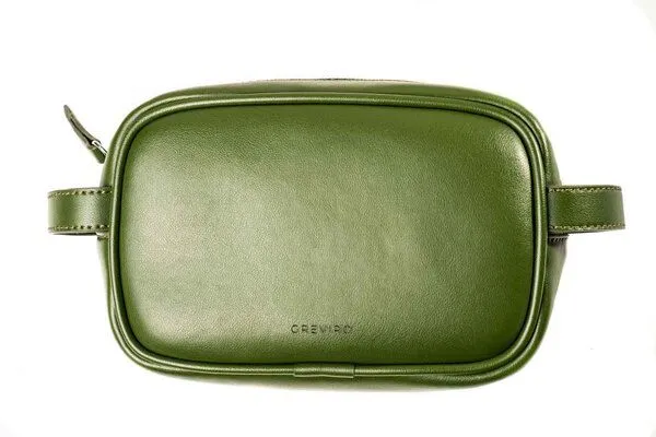GREVIRO GREVIRO Kulturbeutel "S" aus Kaktusleder (vegan), Grün, – Produktbild 3 von 4