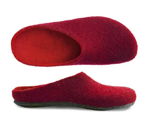 Gottstein Gottstein Magicfelt Filz Hausschuh aus 100 % Schurwolle (Merinowolle) Modell AN-709, Chianti, – Produktbild 1 von 1