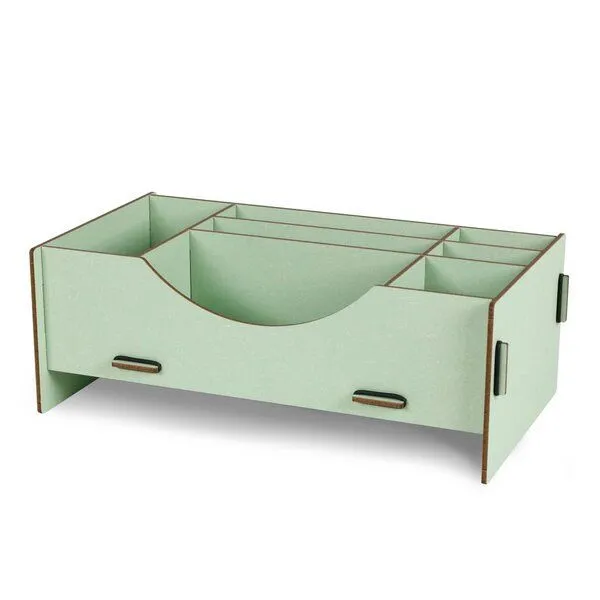 WERKHAUS WERKHAUS Kosmetik-Organizer aus Holz, Jadegrün, – Produktbild 1 von 3