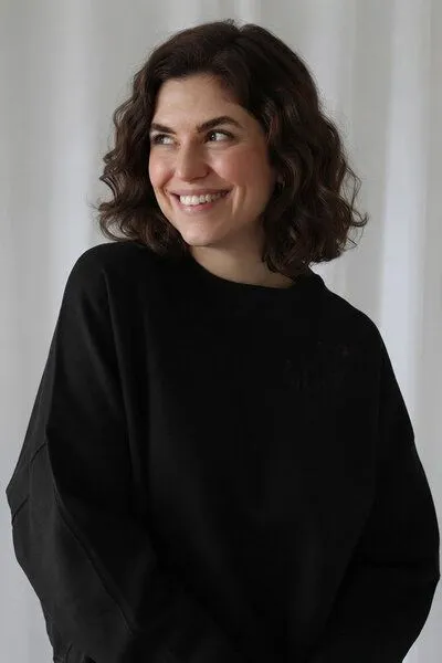 Kultgut Biofair- Kuschelig & Weicher Sweatpullover / Kultgut, Schwarz, – Produktbild 2 von 3