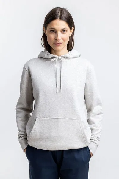 Rotholz Rotholz Logo Hoodie aus Bio-Baumwolle, Grau meliert, – Produktbild 6 von 8