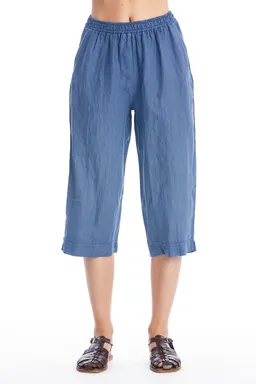 RAVENS VIEW IBIZA RAVENS VIEW IBIZA Damen vegan Leinenhose Elly Indigoblau – Produktbild 1 von 1