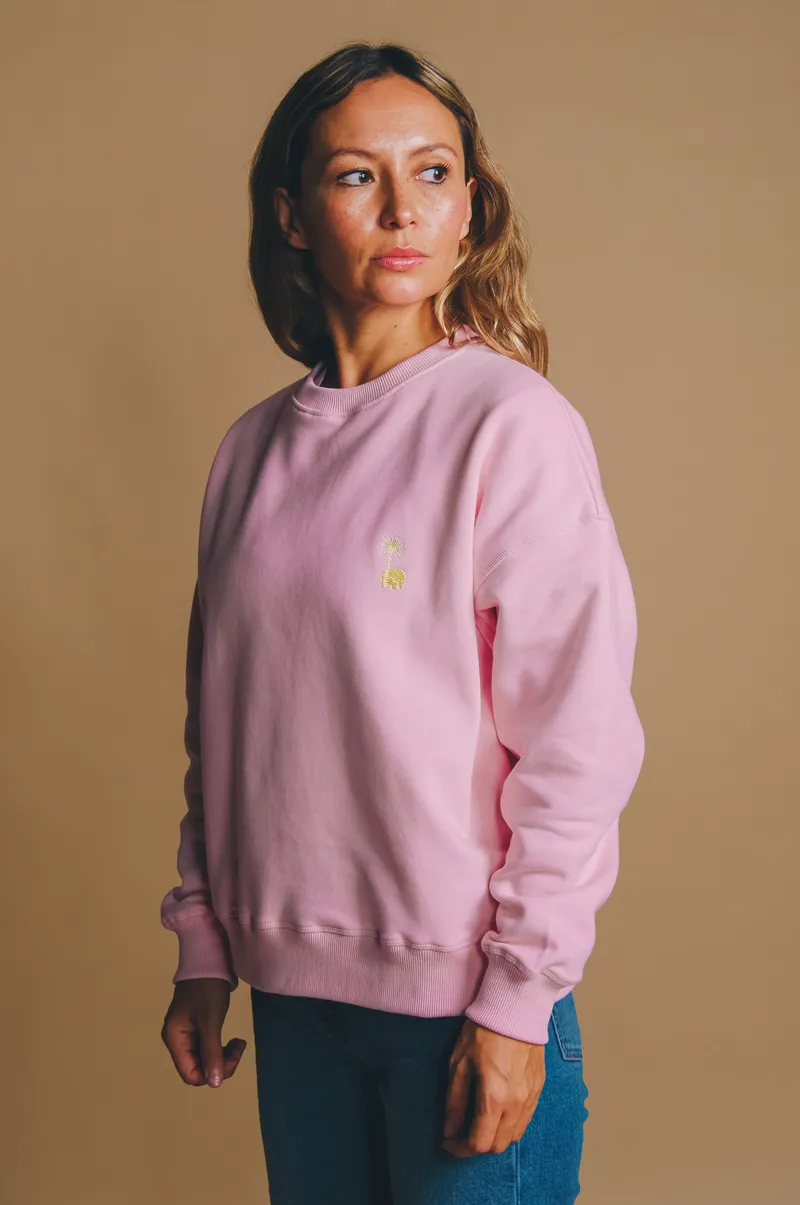 Trendsplant Trendsplant Damen vegan Pullover Essential Oversized Gum Pink, Rosa, – Produktbild 1 von 2