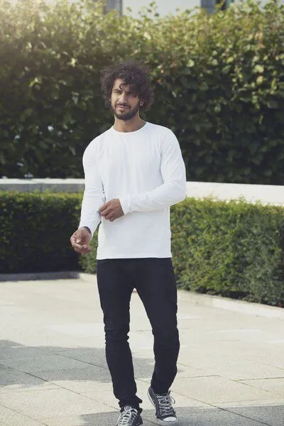 Neutral® - 3FREUNDE Neutral® - 3FREUNDE Männer Longsleeve, Pink, – Produktbild 3 von 3