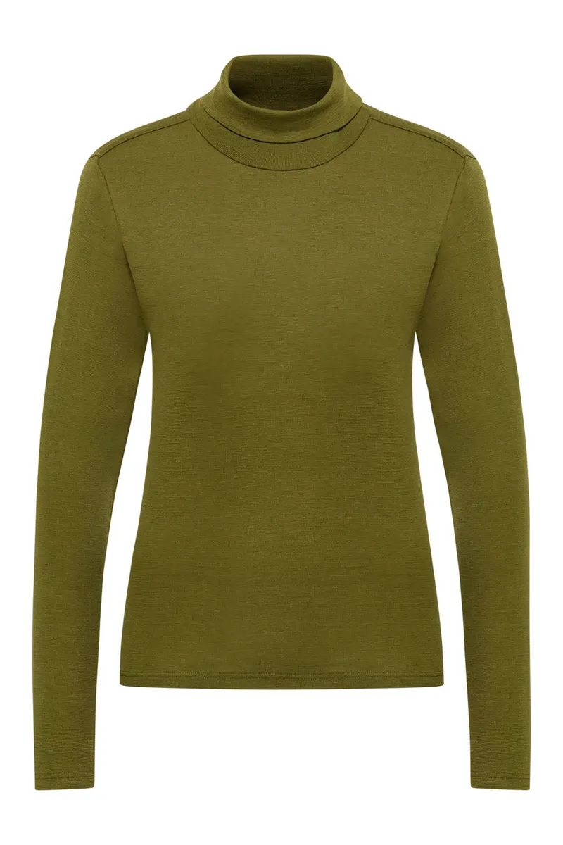 Tranquillo Longsleeve Marryy aus Biobaumwolle - olive / S – Produktbild 1 von 4