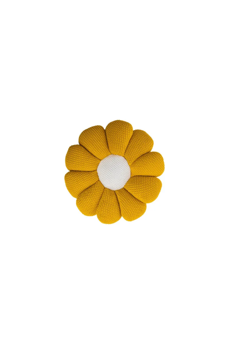 Tranquillo Kissen FLOWER - gelb – Produktbild 1 von 2