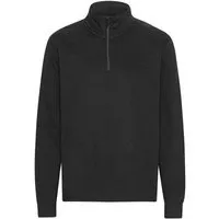 Neutral Neutral® Neutral Unisex Troyer Bio-Baumwolle Sweatshirt Quarter-Zip-Reißverschluss, Schwarz, – Produktbild 1 von 1