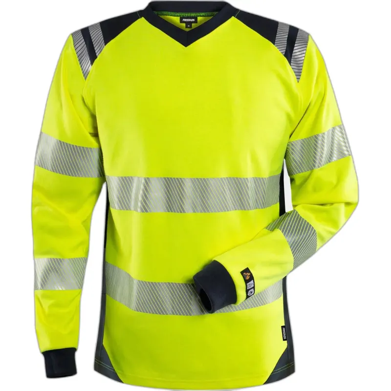 Fristads Langarmshirt Fristads Classe 3 7357 TFL, Jaune, – Produktbild 1 von 1