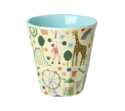 RICE RICE Kinderbecher Rice Melamin Becher Medium Mint - Fun Fair Print, Melamin – Produktbild 1 von 1