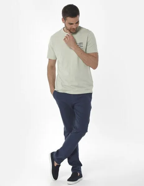 ORGANICATION ORGANICATION Chino-Hose aus Bio-Baumwolle, Blau(navy), – Produktbild 1 von 3