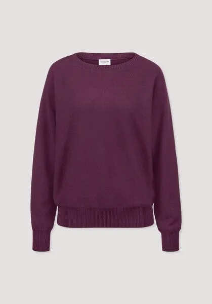 hessnatur hessnatur Pullover Relaxed aus Bio-Schurwolle mit Cashmere, Fuchsia, – Produktbild 4 von 4