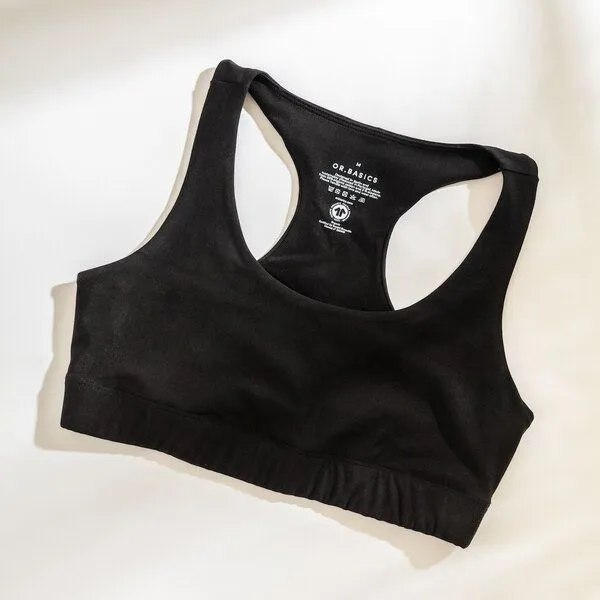 Orbasics Orbasics Organic Cotton Sports Bra I Move-All-Day Bra, Black, – Produktbild 4 von 4