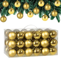 Casaria® Weihnachtskugeln Gold 54-tlg in matt & glänzend – Produktbild 1 von 1