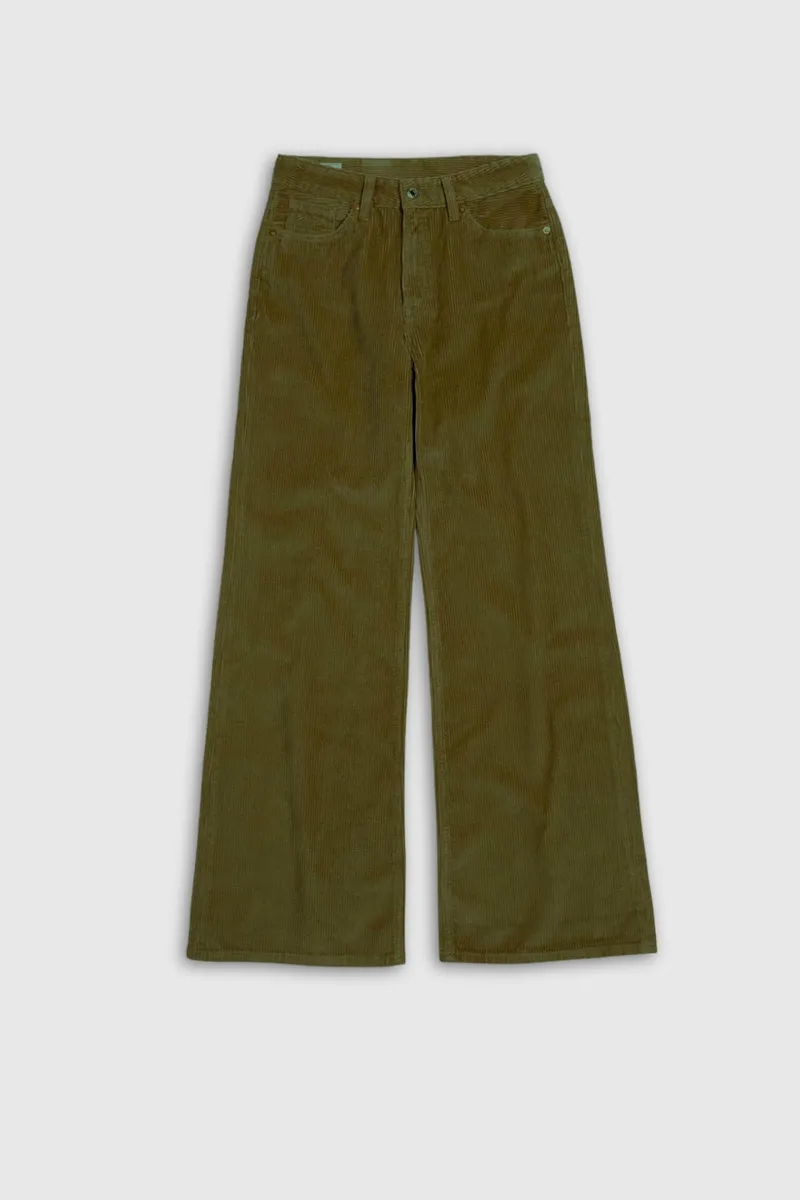 Kings Of Indigo Kings of Indigo Damen vegan Hose Jane Cord Burnt Olive, Olivgrün, – Produktbild 1 von 1