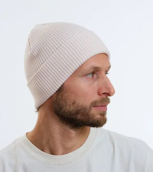 Gary Mash GARY MASH Mütze Roland aus feinem Rippstrick, Ivory (weiß), – Produktbild 4 von 4