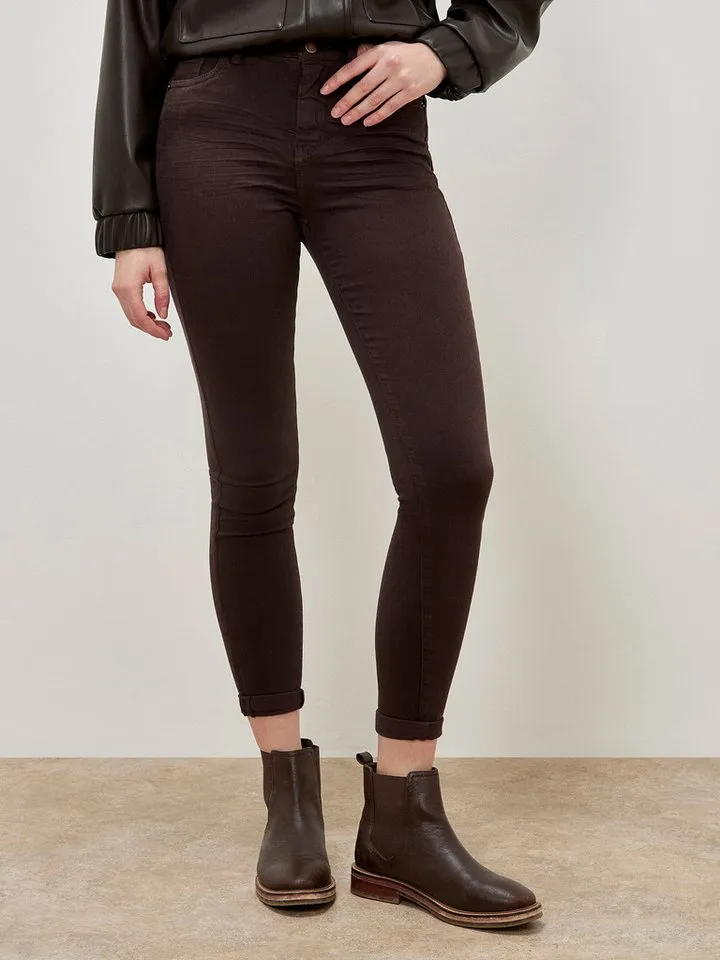 Apricot Apricot Skinny-fit-Jeans Skinny-Jeans in unifarben, Braun, – Produktbild 4 von 5