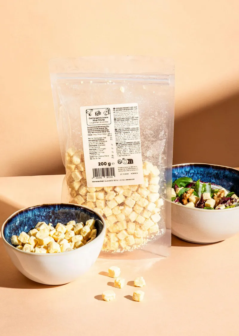 KoRo Gefriergetrockneter Käse in Würfeln 200 g – Produktbild 1 von 5