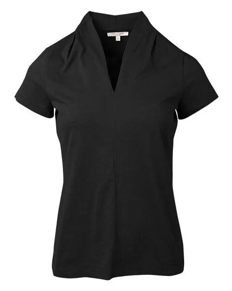 Alma & Lovis Alma & Lovis Kurzarmshirt aus Bio-Baumwolle | Short Kelch, Schwarz, – Produktbild 1 von 4