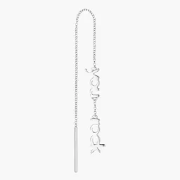 Design Letters Vocabulary Ohrkette, Silber – Produktbild 1 von 1