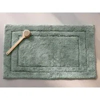 Yumeko Badematte Deluxe 60x100 cm "Yumeko" aus Bio-Baumwolle, Sea green, – Produktbild 1 von 1