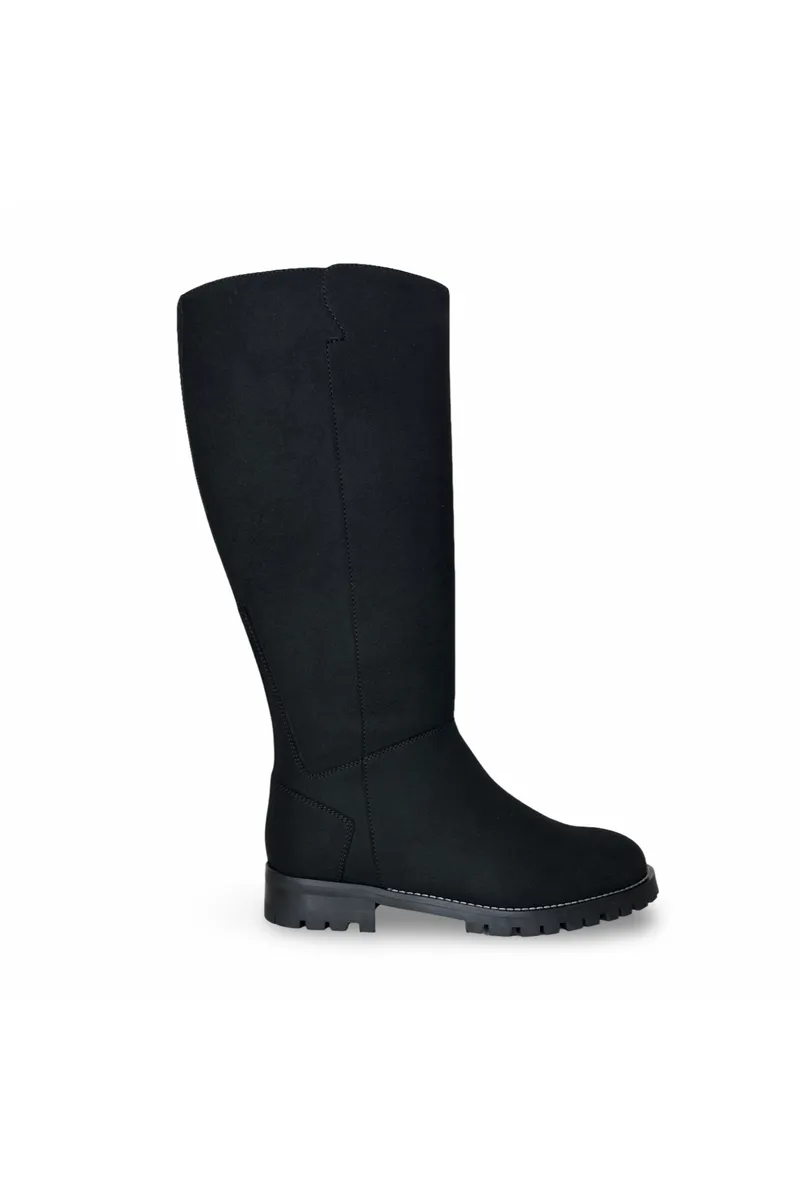NAE NAE Damen vegan Overknee Stiefel Irem Schwarz, Schwarz, – Produktbild 2 von 2