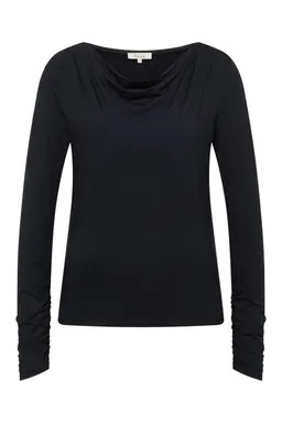 Tranquillo Shirt Belindaa aus EcoVero™ Viskose von Lenzing - black / S – Produktbild 1 von 1
